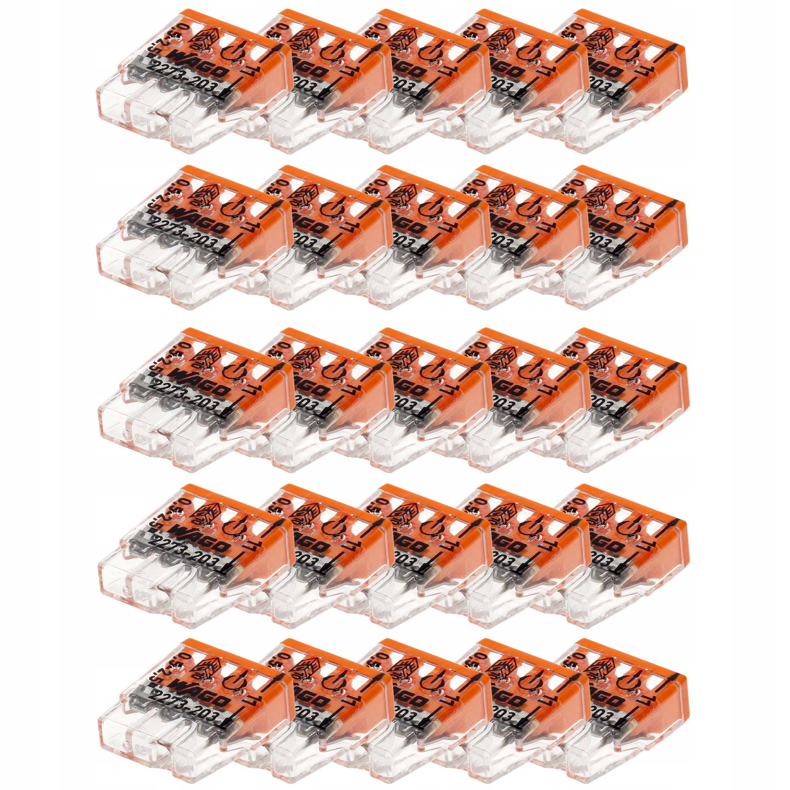 

25x Wago 2273-203 Szybkozłączka 3x2,5 Złączka