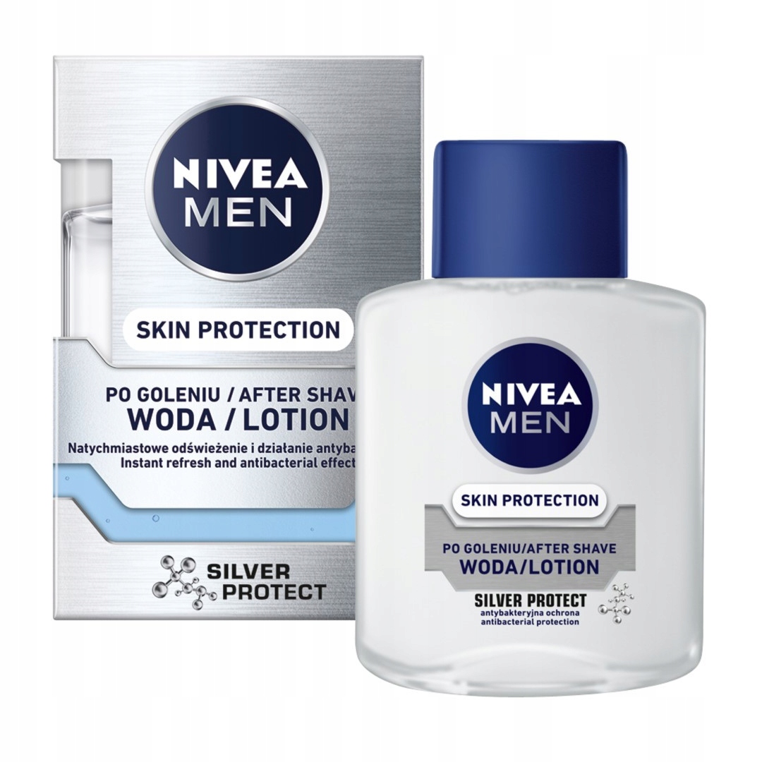 NIVEA Men Skin Protection woda po goleniu Silver Protect 100ml