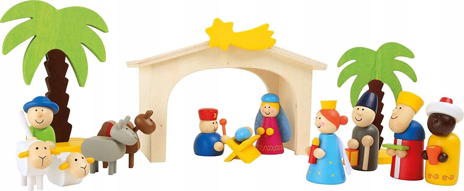 

Drewniana Szopka Bożonarodzeniowa Święta Jezusek