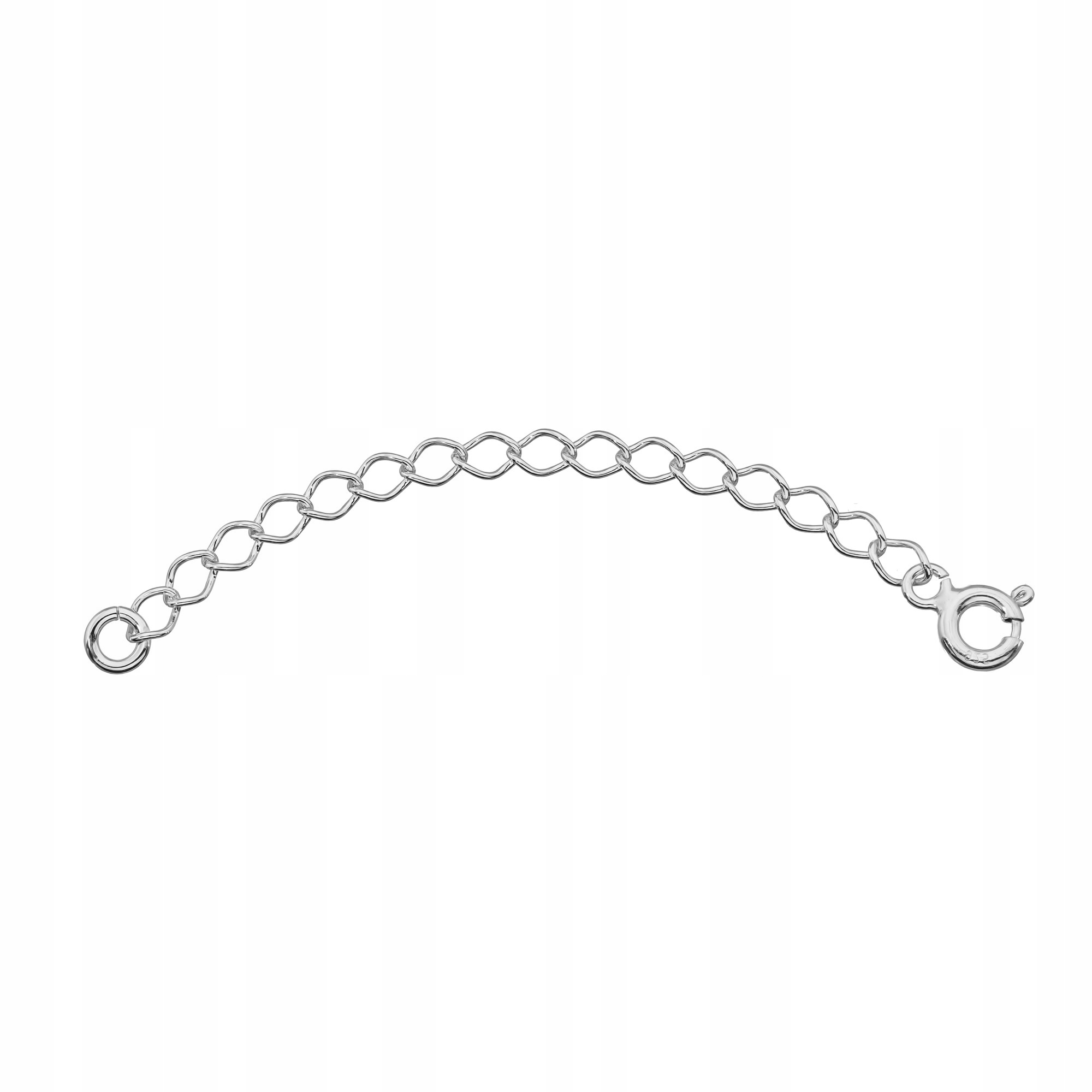 SREBRNA PRZEDŁUŻKA pr. 925 DO BIŻUTERII Łańcuszków i Bransoletek Rodzaj Klasyczne Wyrób jubilerski