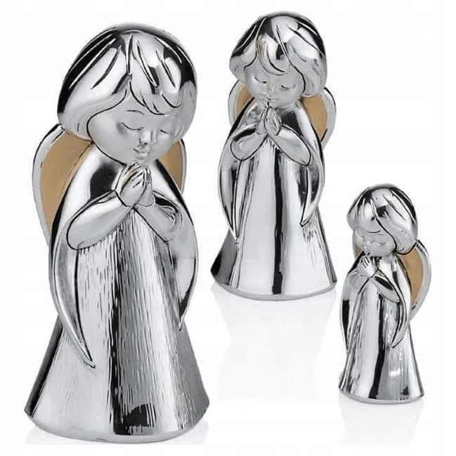 na chrzest Figurka Aniołek Modlący h 7 cm