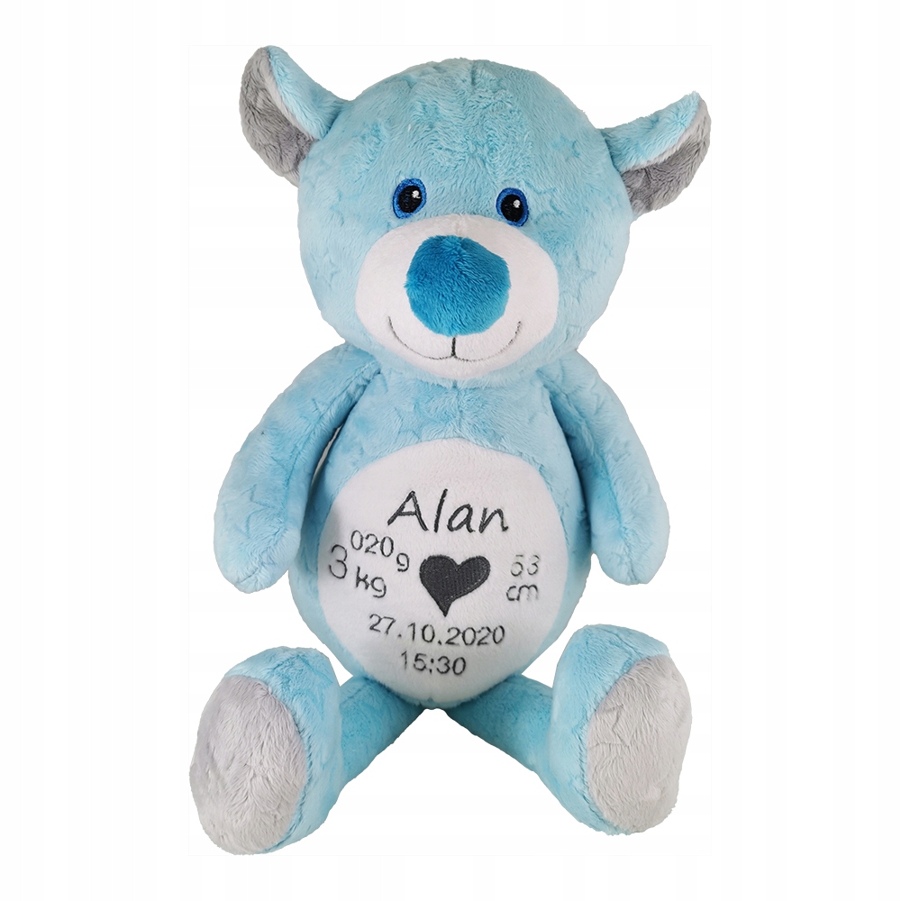 Plyšák Medvídek Personalizovaný Křest Narozeniny