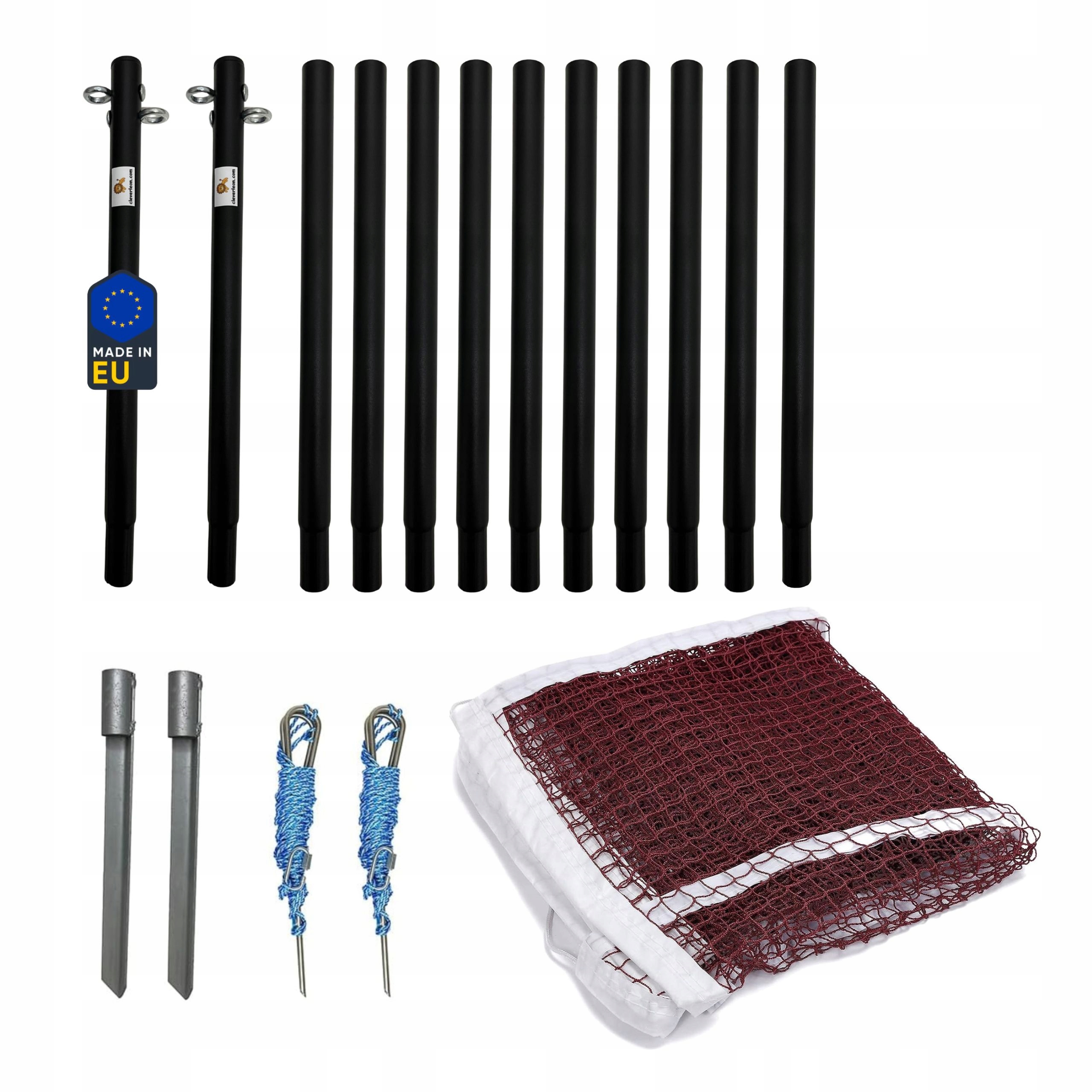 Přenosný Mobilní Badmintonový Set Síťka Na Badminton 6 m Sloupky