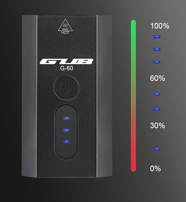 lampka rowerowa Przód GUB G-60 ładowanie USB 360* Model G-60