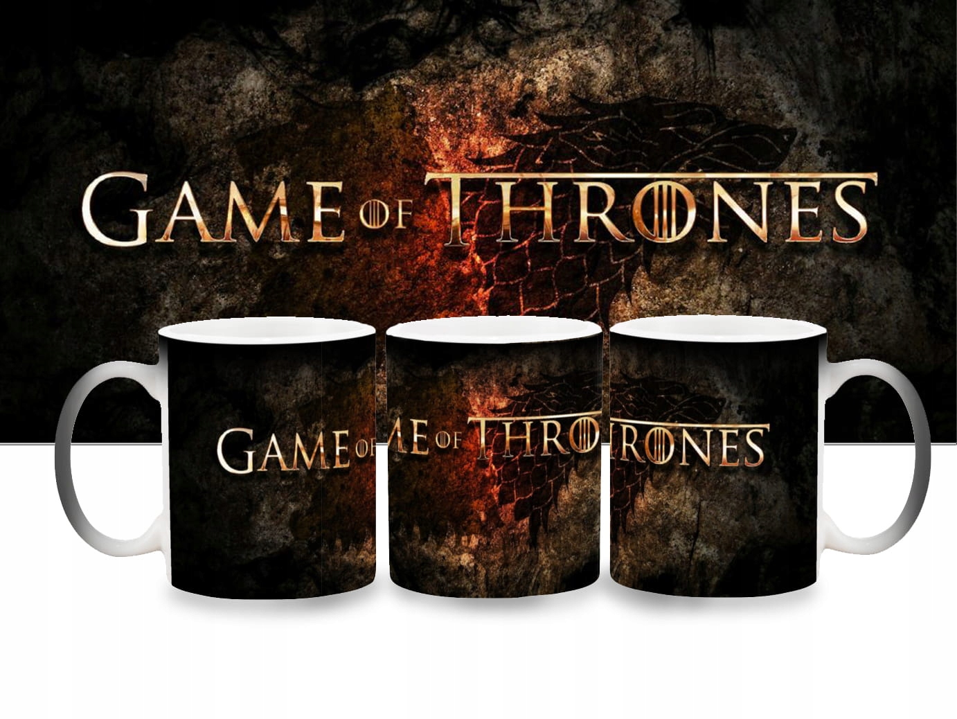 

Magiczny Kubek Gra o Tron Winterfell+ kartonik