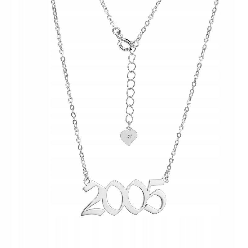 Stříbrný náhrdelník Ag 925 s datem narození 2005