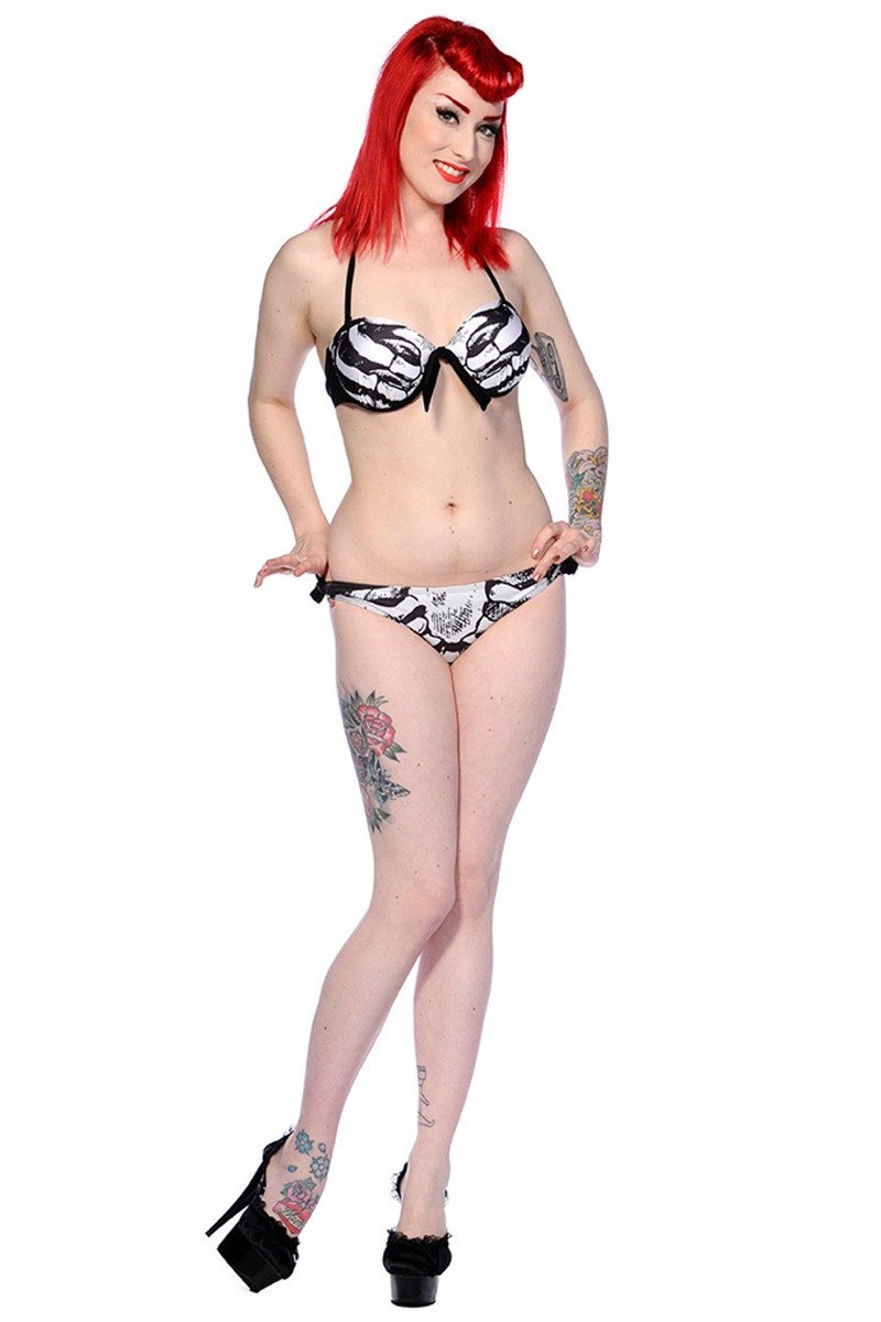 Kostium kąpielowy Black Ribcage Bikini XL Marka Inna marka