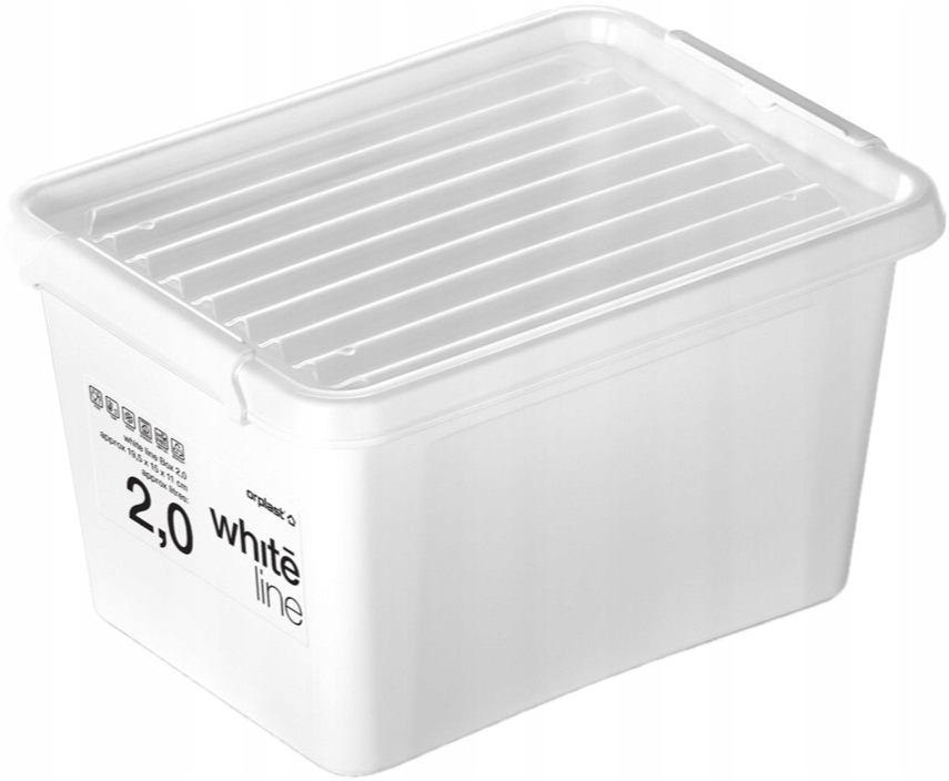 

Pojemnik Pudełko Organizer Z Pokrywą 2 L whiteline