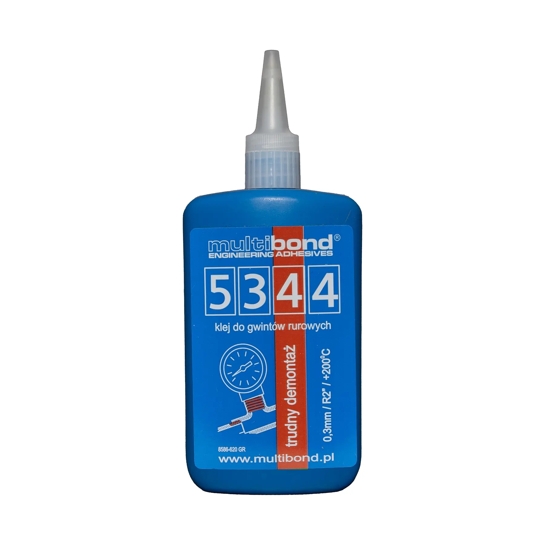 Lepidlo s obtížnou demontáží pro spoje trubek 250 g červené