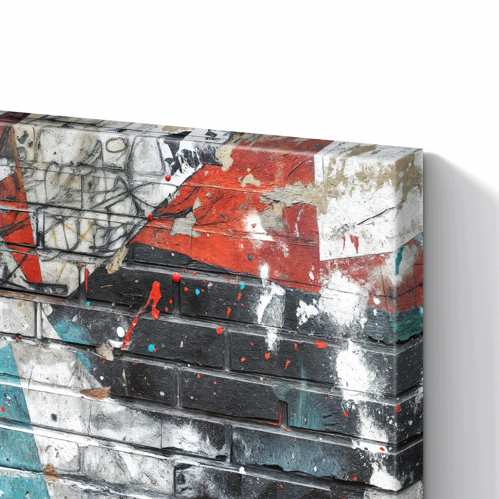 Magnetická tabule Graffiti Zeď 90 × 60 cm