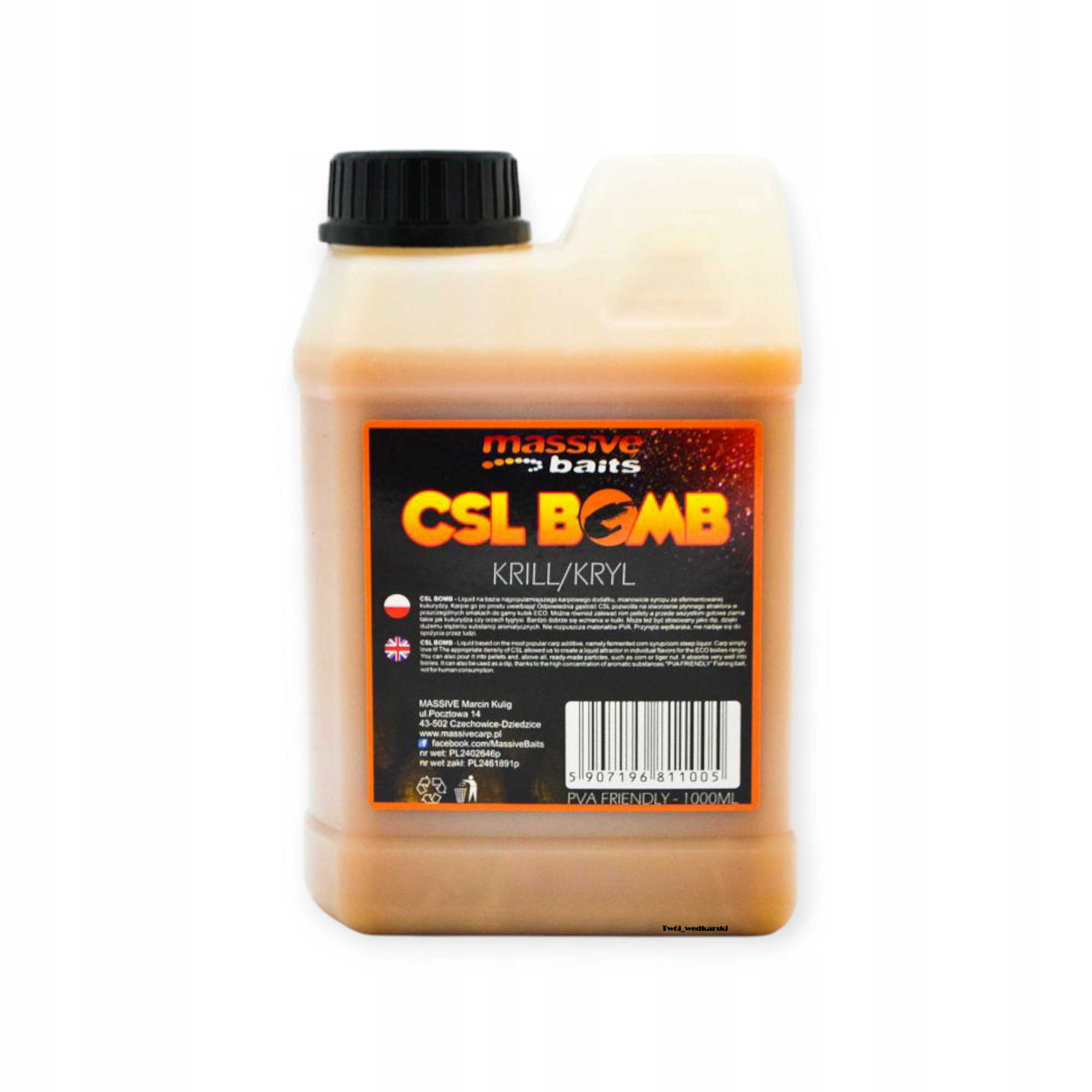 Massive Baits Liquid Csl Bomb Krill/ Kryl