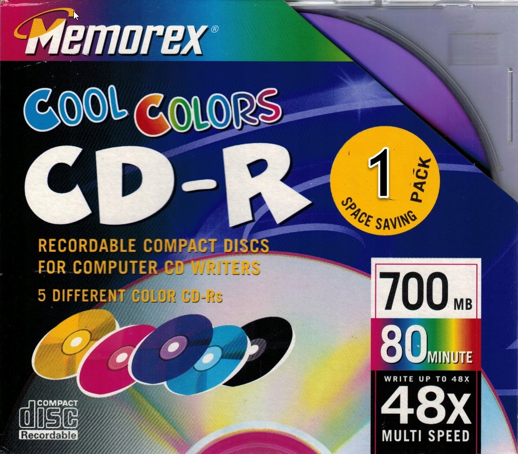 Memorex Cd-r Cool Colors Orange 1szt.