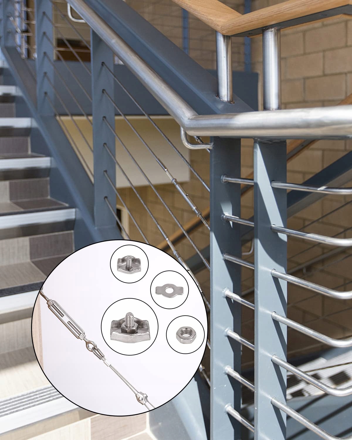 LINKA NIERDZEWNA STALOWA 2MM 30M ZESTAW DRUT 60SZT Stan opakowania oryginalne