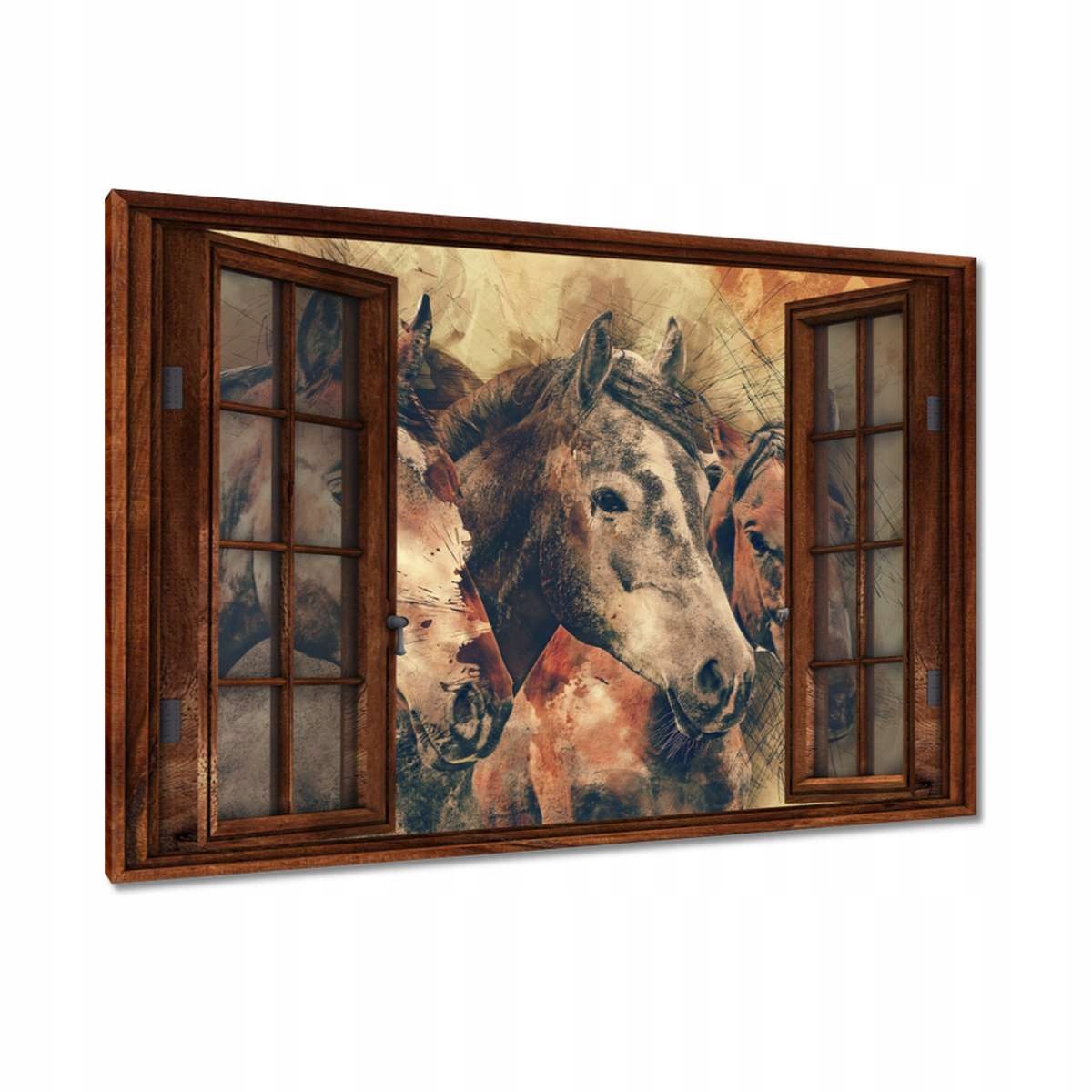 Obrazy 120x80 Koňské hlavy Kůň Koně