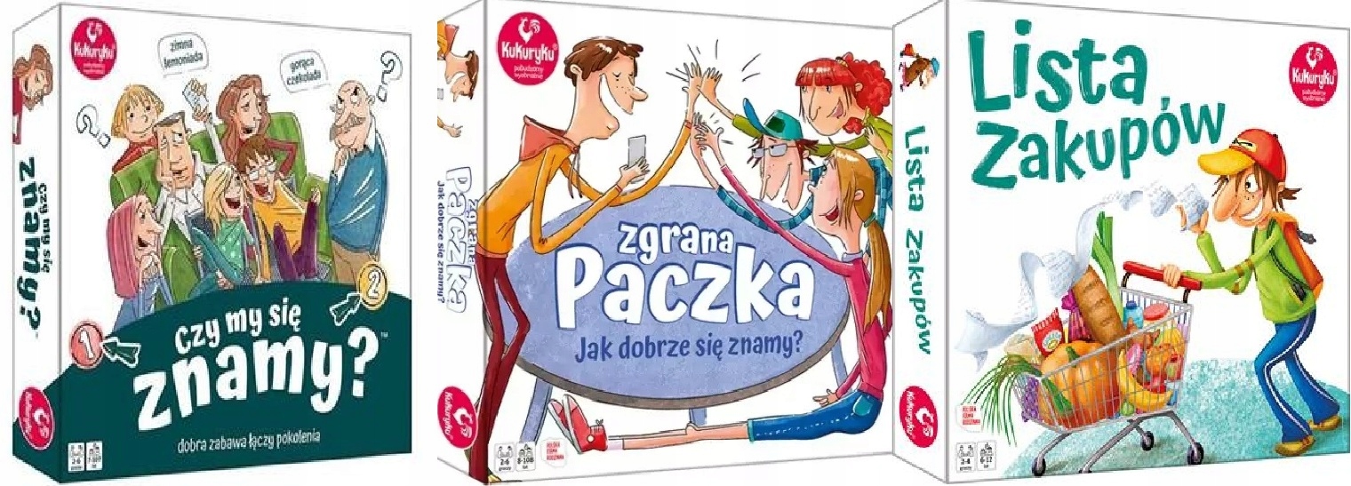 Gra planszowa Lista zakupów Zgrana paczka Czy my się znamy?