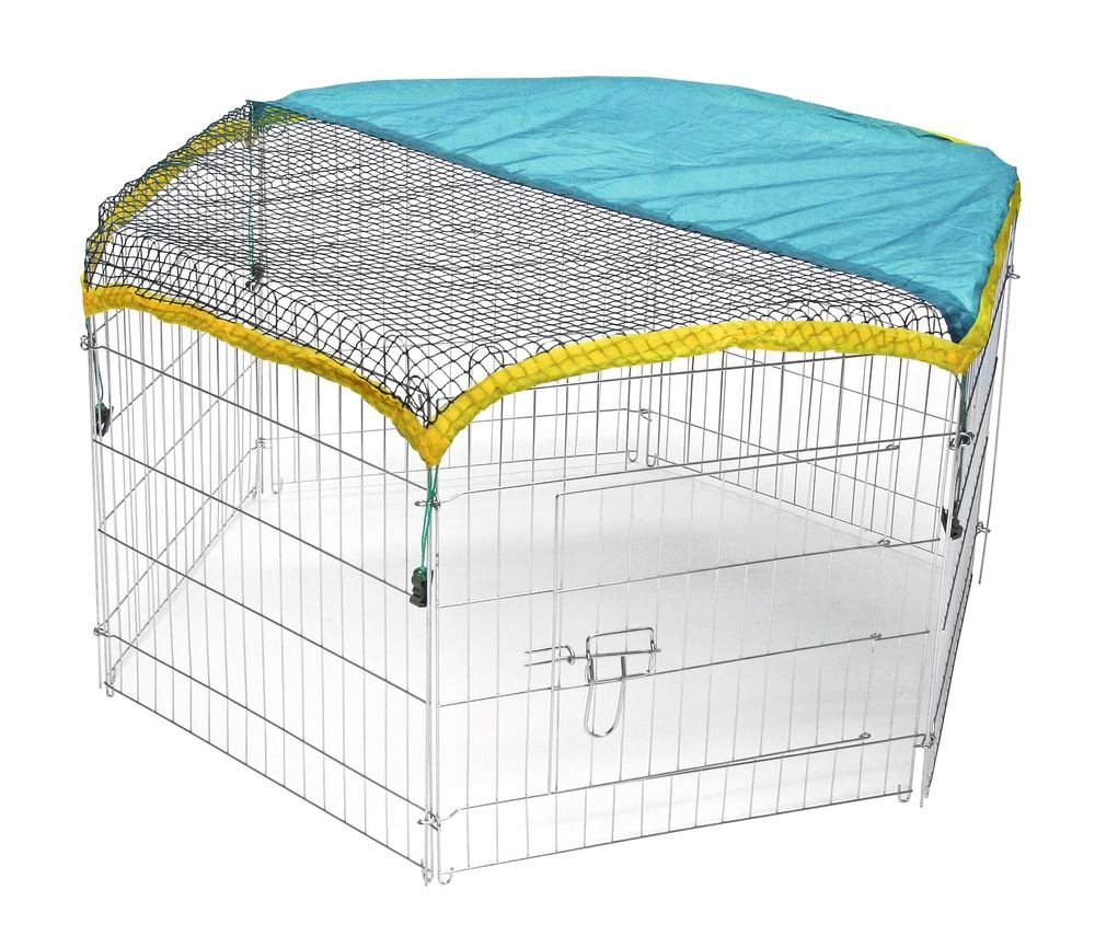 Kojec 6-kątny dla królików, 56,5 x 56,5 cm, z drzwiczkami, Kerbl