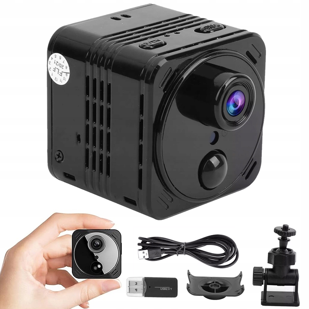 Miniaturní Bezpečnostní Kamera 4K S Funkcí Nočního Vidění