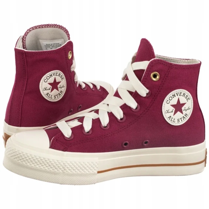 Tenisky Converse Ctas Lift Hi Sporty Berry/Egret A13878C Bordové