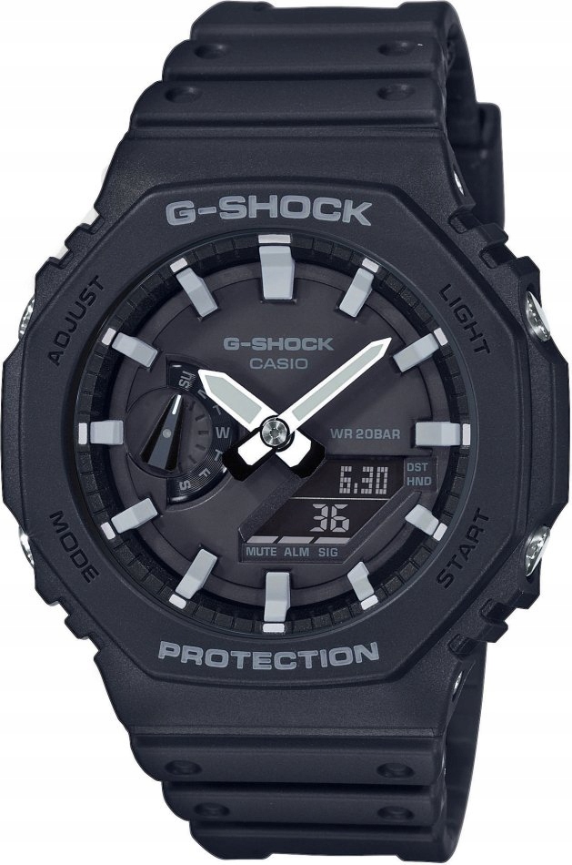 Pánské hodinky G-shock GA-2100-1AER černé sportovní nárazuvzdorné