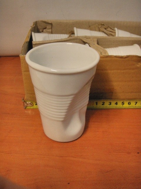 kubek ceramiczny wgnieciony 6 szt.  210ml 7,5x11 | YM0165 — 4
