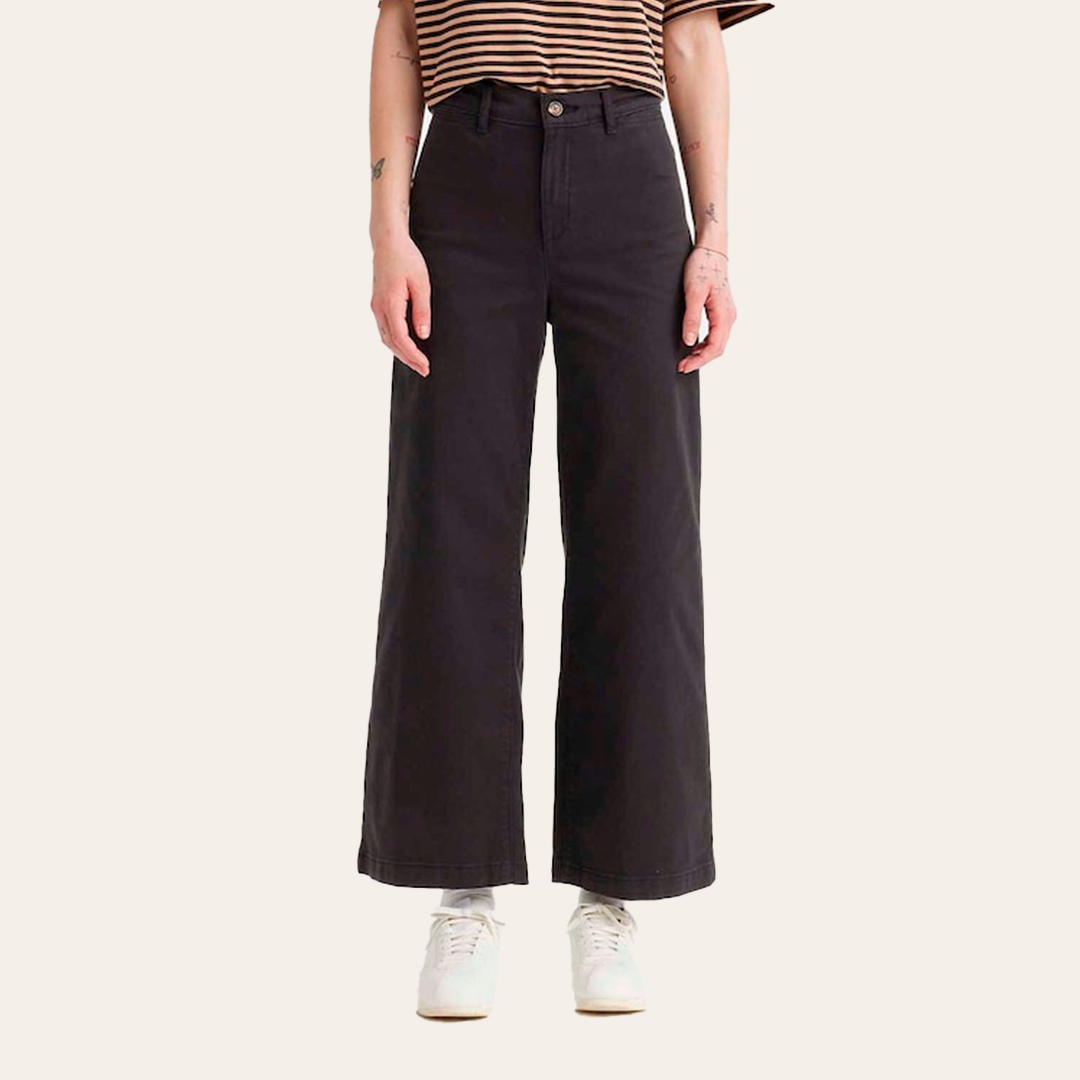 Levi's Černé Kalhoty Casual Rovné Dlouhé S Knoflíkem 27/31 Xta