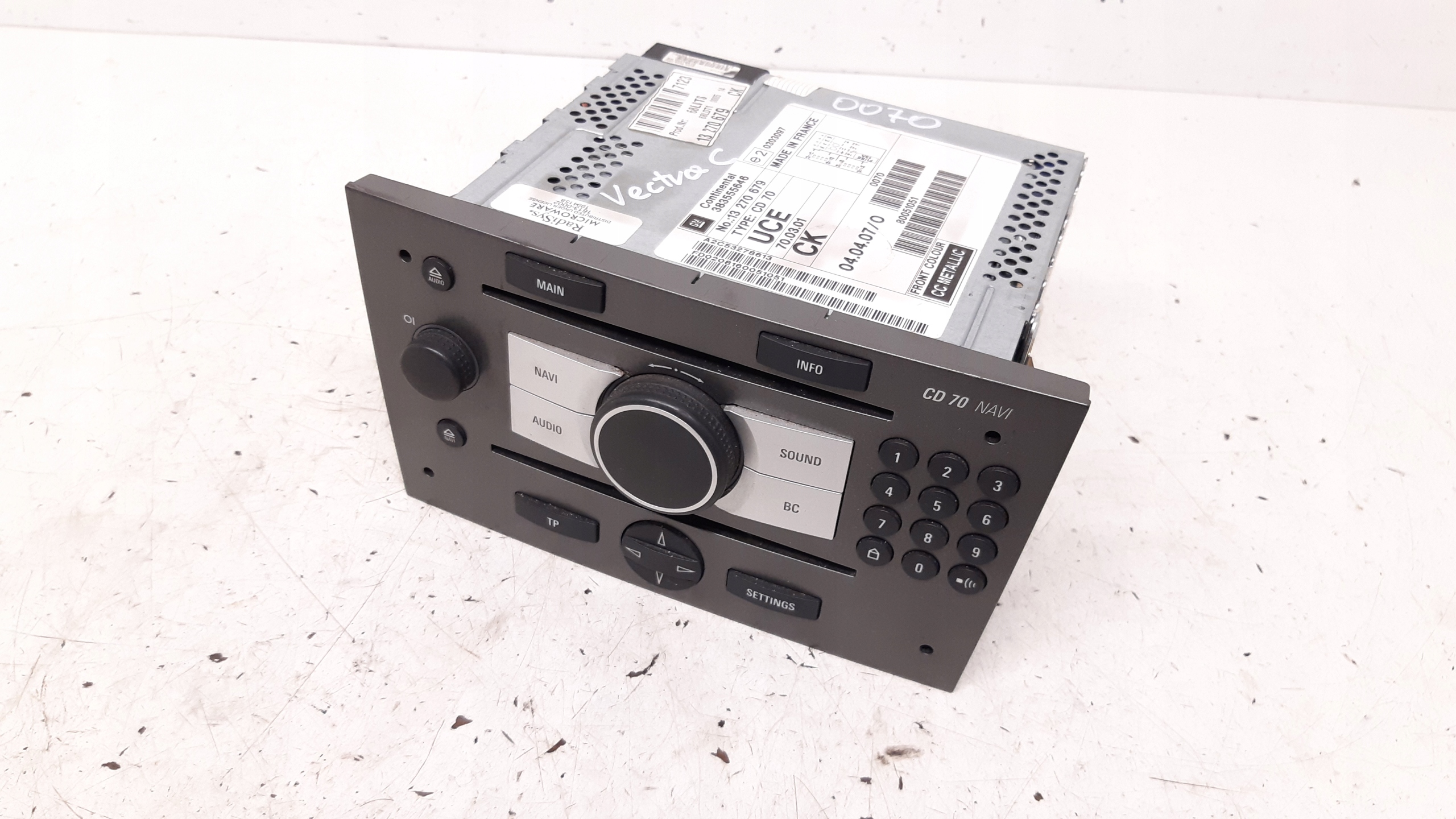 Radio 13270679 Opel Vectra C