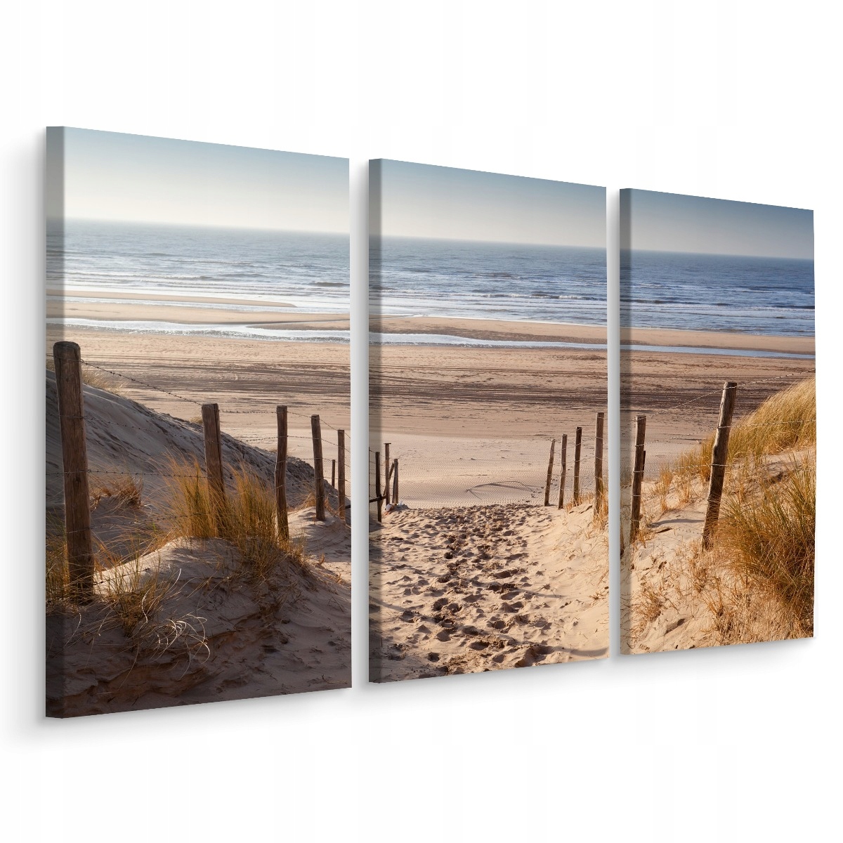

Obraz Tryptyk Morze Wydmy Plaża Widok 3D 150x100