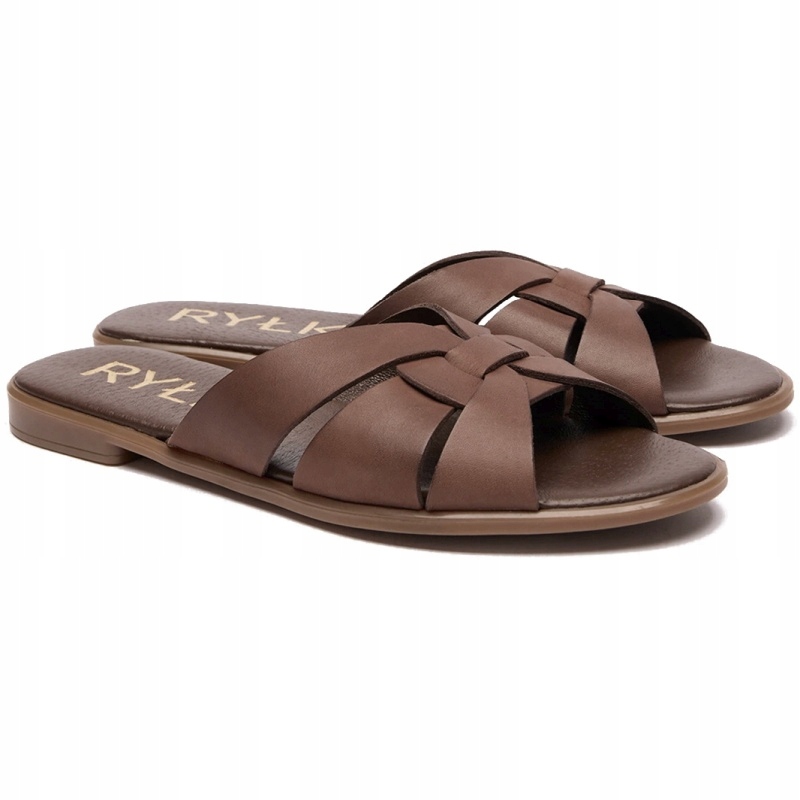 Nazouváky Ryłko 0AGH7_A1 _9JVF Brown Kůže VEL.39