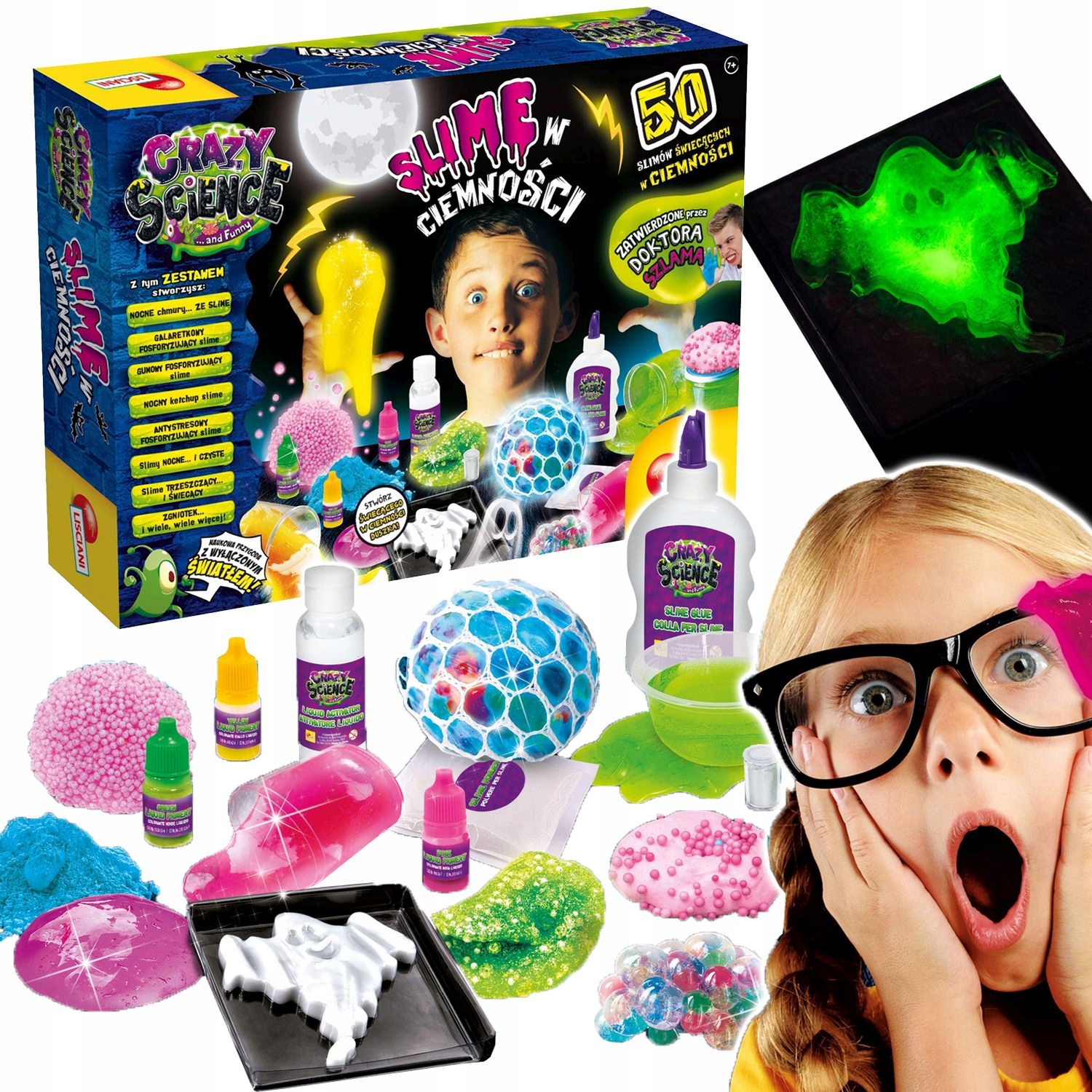 

Slime Świecący W Ciemności Crazy Science Lisciani