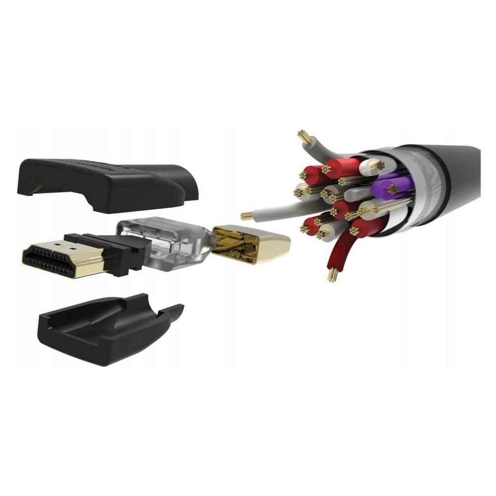 KABEL HDMI 2.0 4K 3D PRZEWÓD 4.6M AMAZONBASICS – WYSOKA JAKOŚĆ OBRAZU Długość kabla 4.6 m