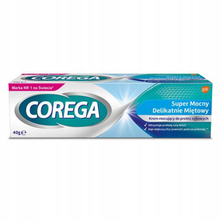 

Corega krem do protez Mocny miętowy,40 g