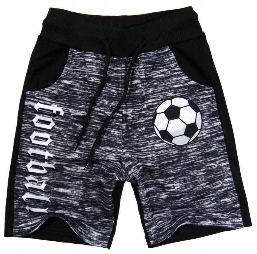 

krótkie spodenki chłopięce 218 Football 6Y czarne