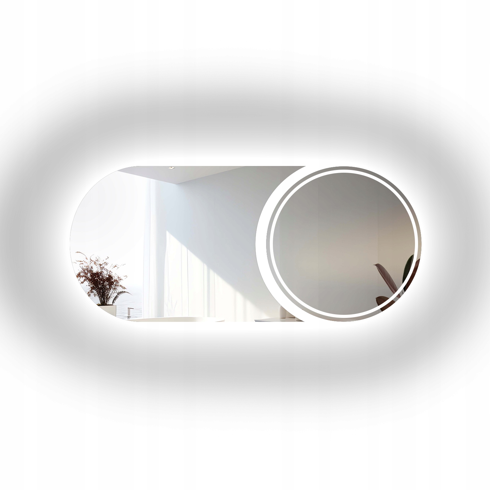 Zrcadlo Apollo pískované s Led podsvícením II 176x80