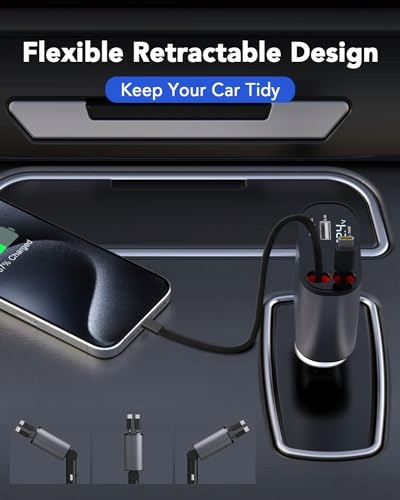 AIMTEL 66W USB C Car Charger Fast Charging iPhone Galaxy Pixel — miniatura 9