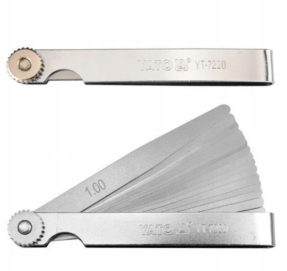 

Yato Szczelinomierz 100mm 17 Listków 0.02-1mm