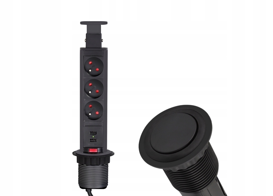 Nábytková Zásuvka Výsuvná, Zapuštěná, Usb Box