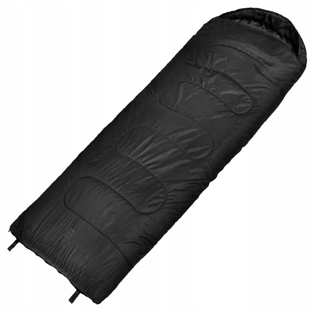 Turistický teplý a lehký spací pytel Badger Outdoor TacPak 10T Black pravý