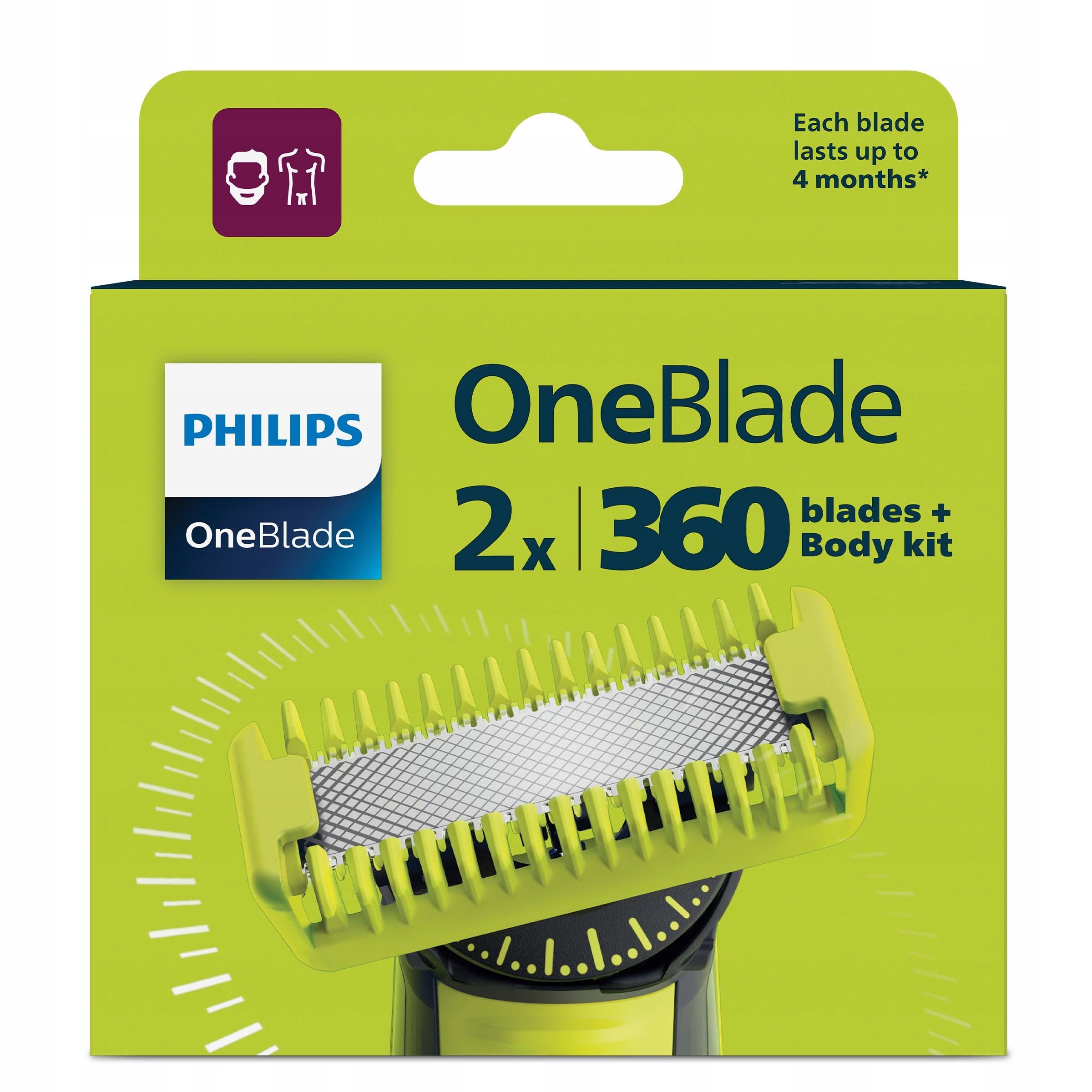 Ostrza golarki Philips OneBlade QP624/50