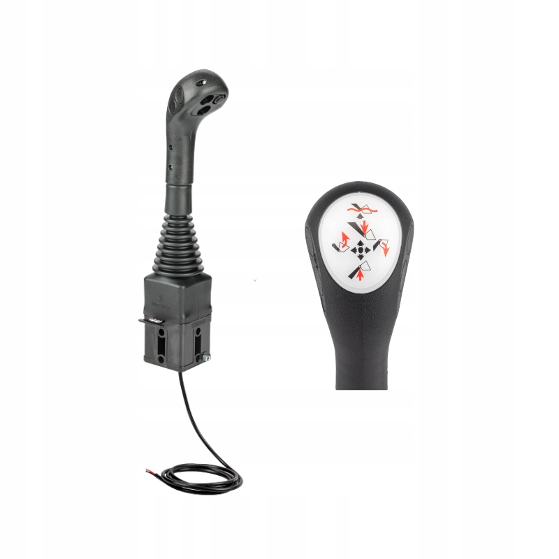 Zesílený joystick Indemar 6115 s jedním tlačítkem. Přizpůsobený pro