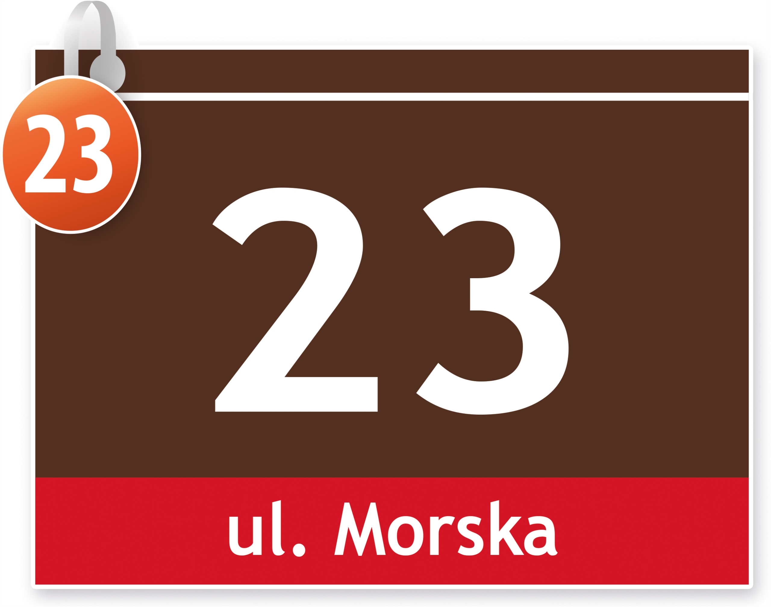 TABLICZKA ADRESOWA z numerem domu tablica 40x30 cm Kod producenta 40x30_ADR_23