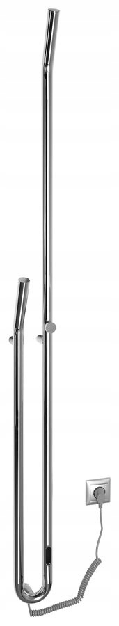 Elektrický kúpeľňový radiátor Sapho 45 W 122 x 1700 mm strieborný ER730