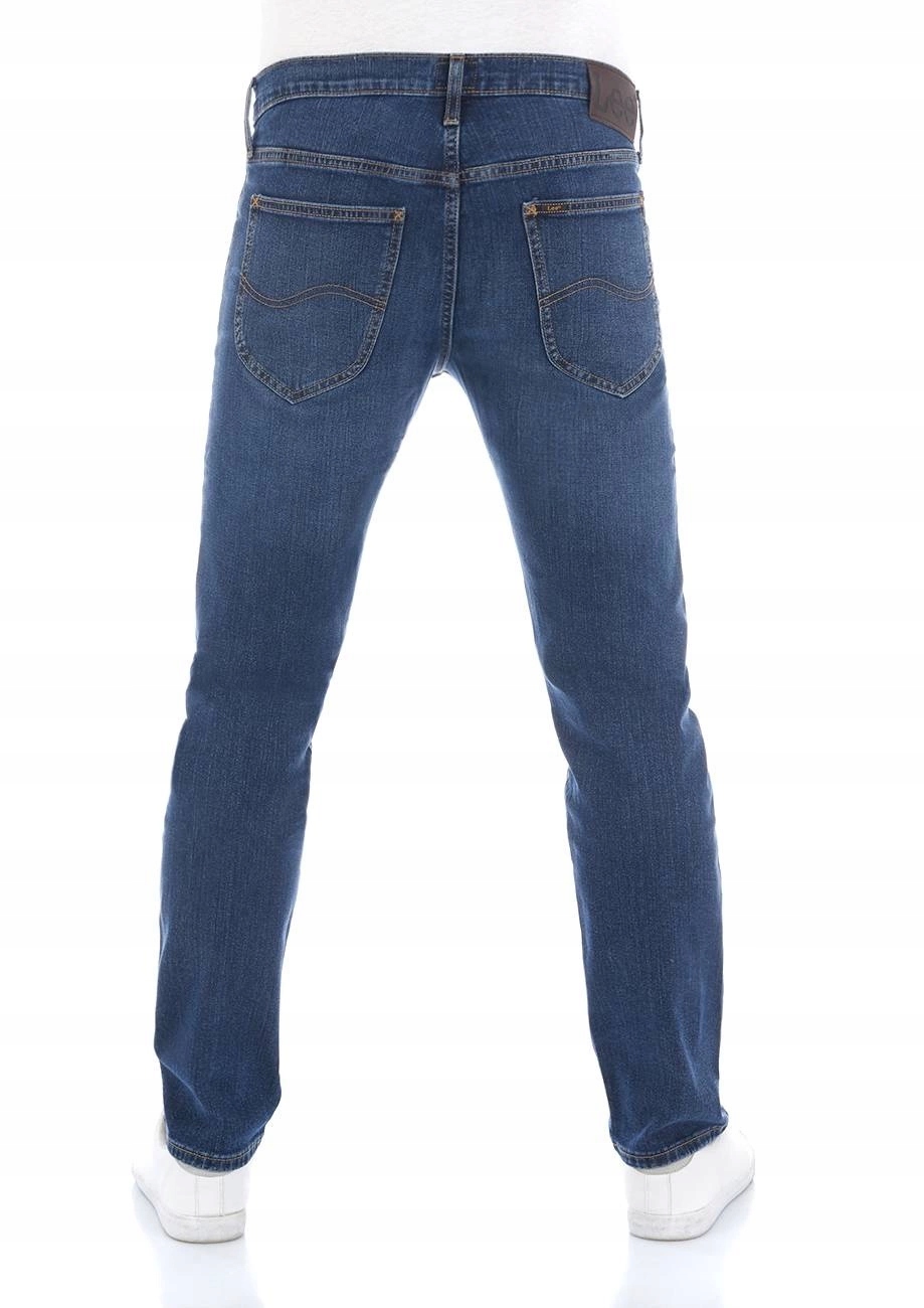 Pánské jednoduché džínové kalhoty Lee Daren Zip Fly Bright Blue L707SGJZ 33/36