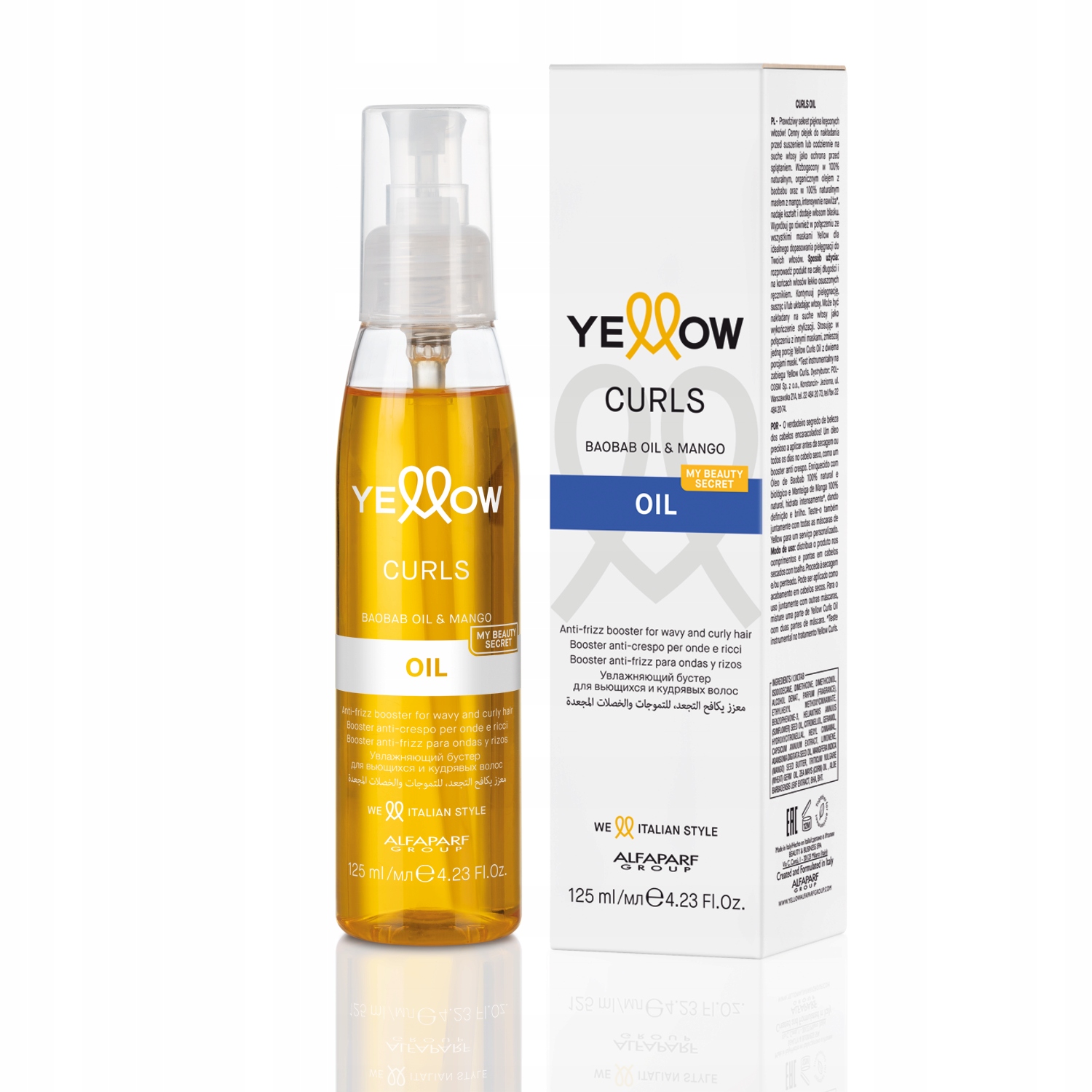 YELLOW CURLS Olejek do włosów kręconych 125ml