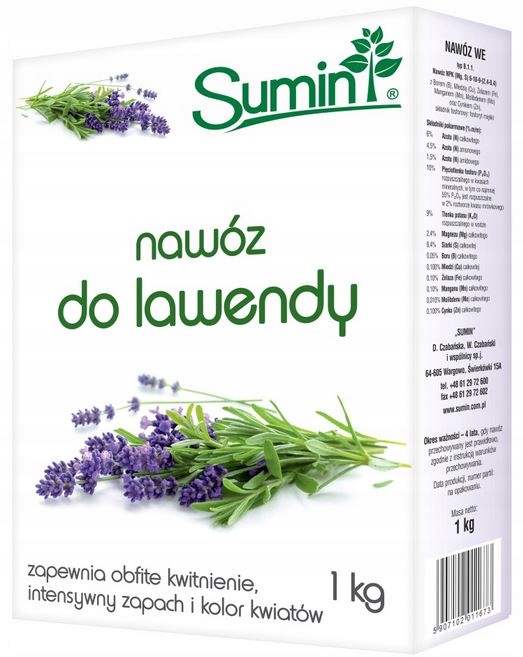 

Sumin Do Lawendy 1KG Nawóz Na Obfite Kwitnienie