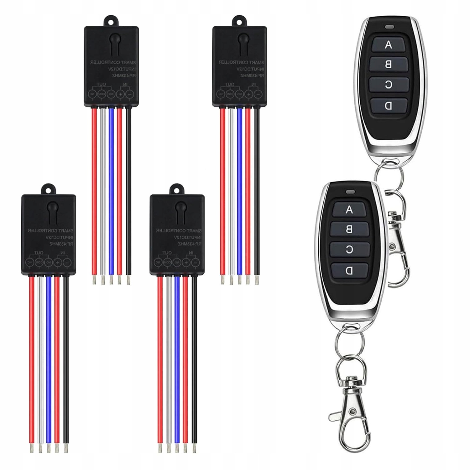 ZDALNY WŁĄCZNIK ŚWIATŁA PILOT 4 KANAŁY BEZPRZEWODOWY