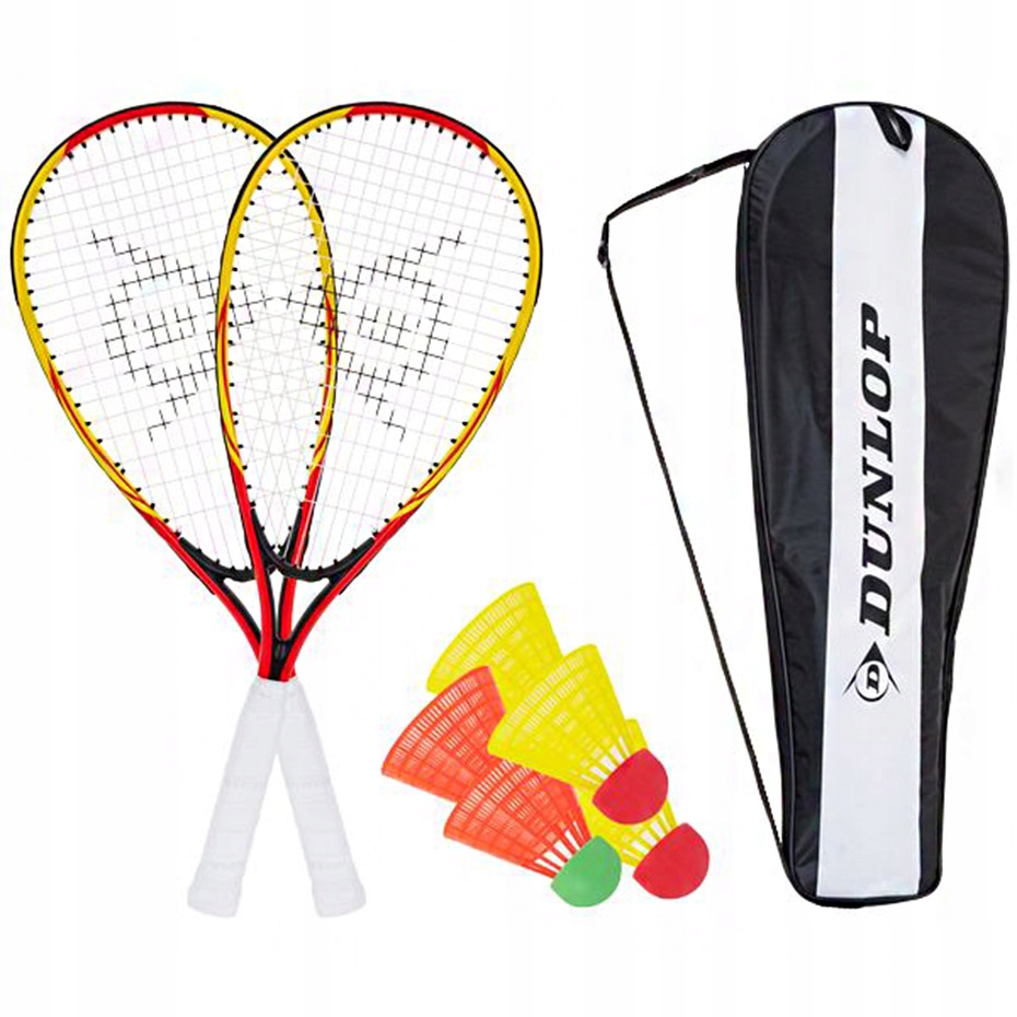 Sada pro Speedminton Racketball Set Dunlop žluto-červená 762091