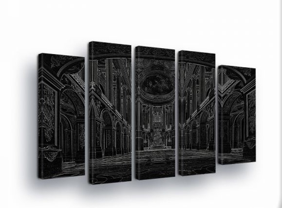 Obraz 150x100 Nádherný interiér architektúra chrám starožitnosť klasika gotika