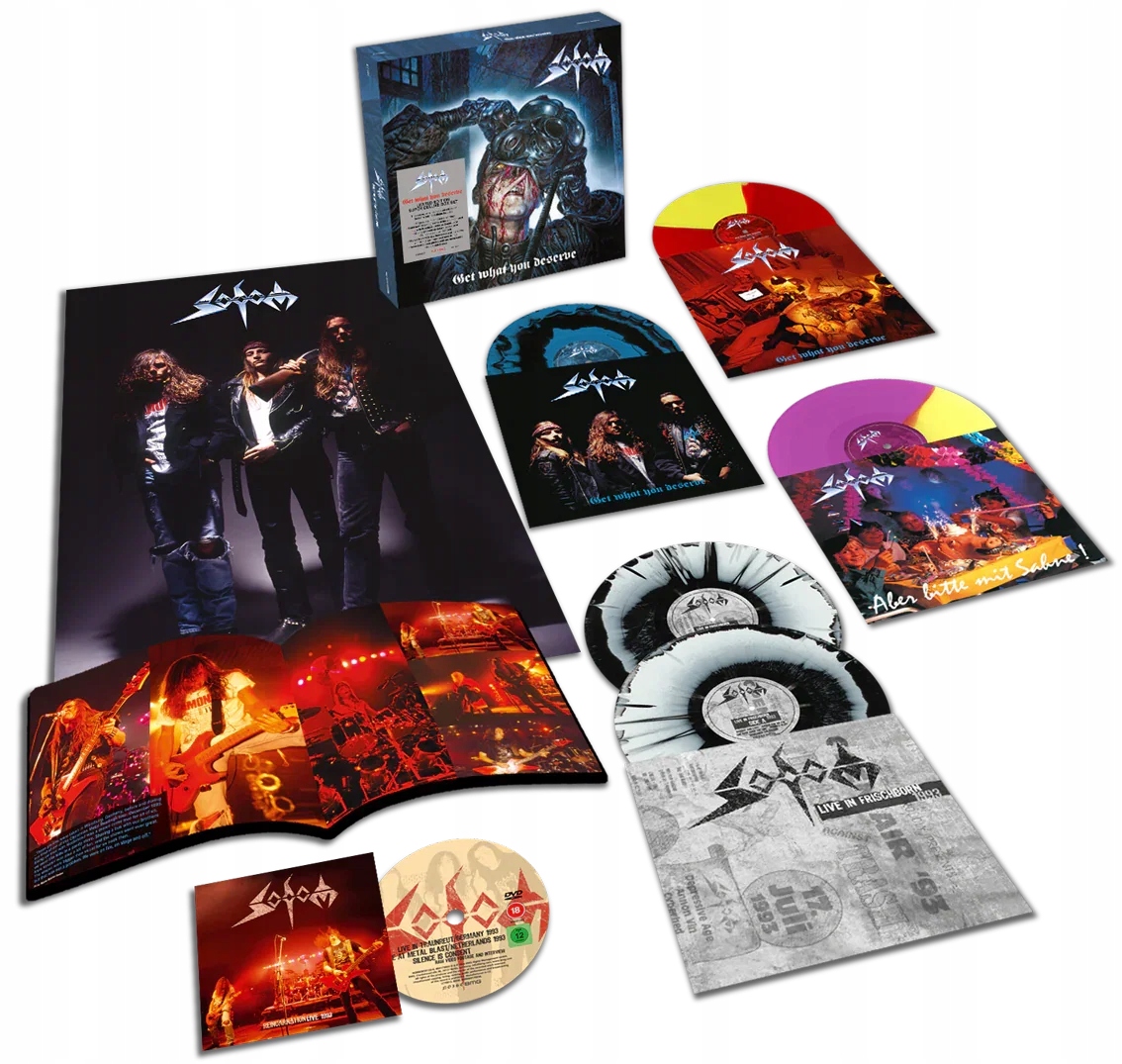 Sodom Get What You Deserve (Deluxe Box Set) 5LP barevný DVD