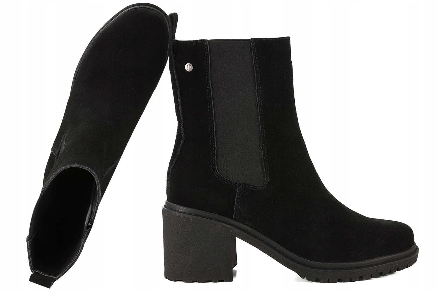 Filippo DBT4183 Dámské Kotníkové Boty Zateplené Zimní Kozačky Semišová Kůže 36