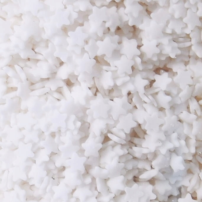 Levně Cukrový Posyp Hvězdičky Bílé 1kg Konfety